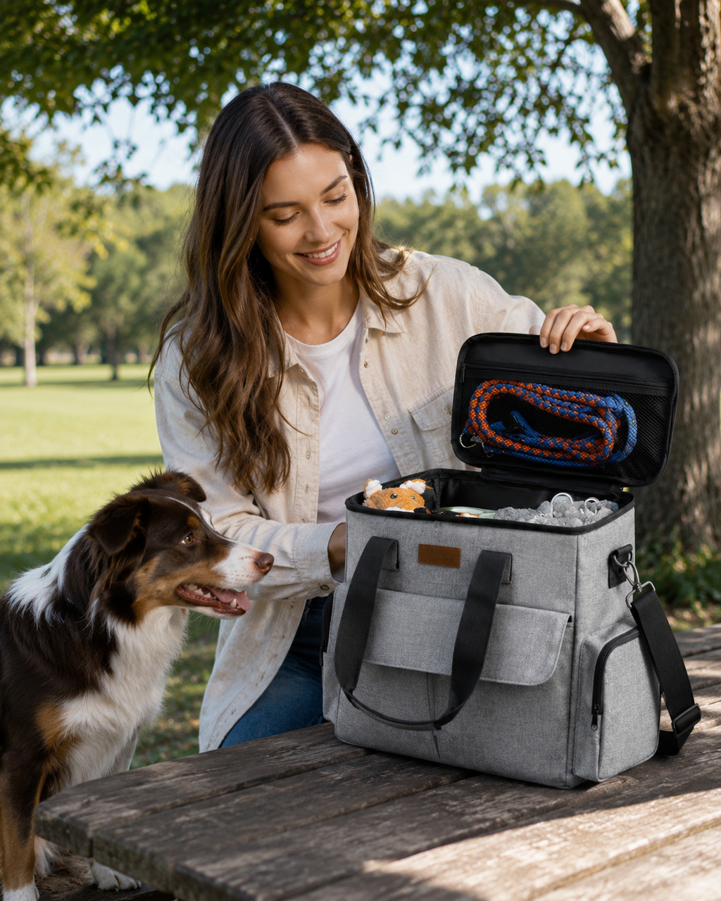 6-Piece Premium Dog Travel Kit — Bag, Bowls, Pouches & Mat
